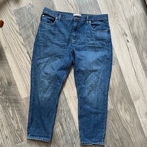 Everlane The super soft  straight leg Blue Jeans women’s size 33‎